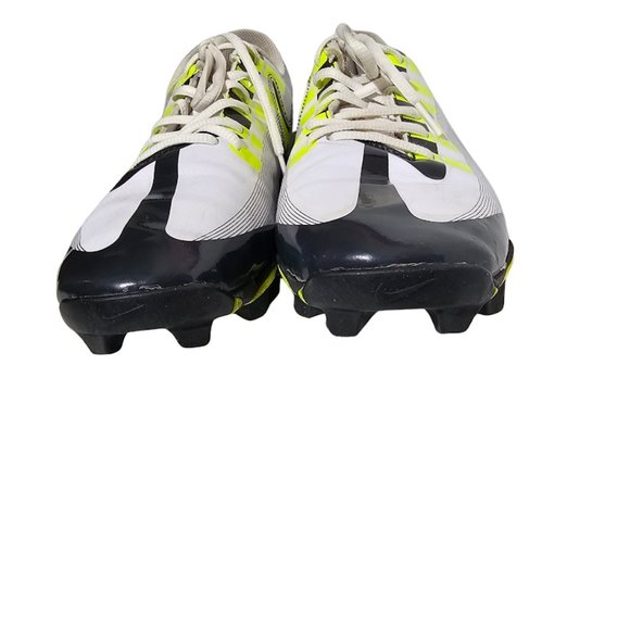 Nike Vapor Edge Shark Football Cleats White Chartreuse Yellow Men\'s 9 Fastflex main image 6